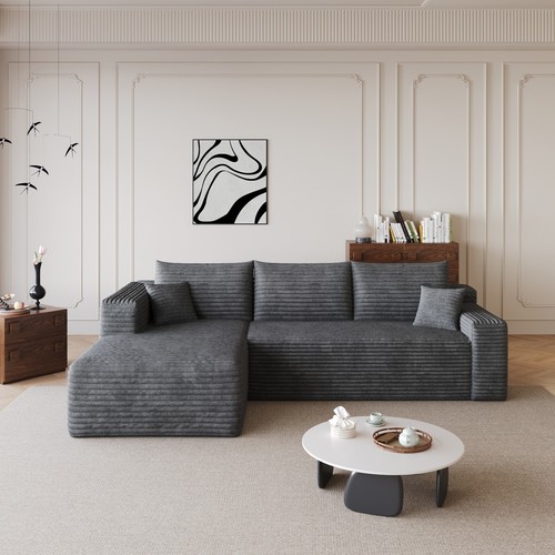 Boneless couch left chaise - 95",